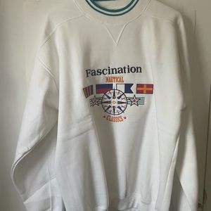 NWT Vintage nautical crewneck sweatshirt